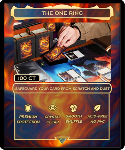 MTG Card Sleeves with 100 Pcs, Waterproof Textured Back Art Sleeves Deck Protect - Image 2