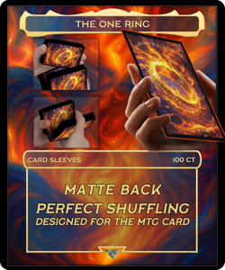 MTG Card Sleeves with 100 Pcs, Waterproof Textured Back Art Sleeves Deck Protect - Image 5