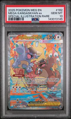 2025 Pokemon Mega Evolution Base #182 SIR Mega Kangaskhan ex PSA 10 Gem Mint - Image 1
