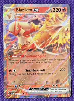 Blaziken EX 024/159 SV09 JTG: Journey Together Near Mint Pokemon TCG Double Rare - Image 1