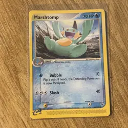 Pokemon Card Marshtomp 40/109 common EX Ruby And Sapphire LP - Image 1