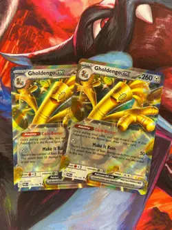 2x Pokemon TCG Gholdengo ex 139/182 Double Rare Paradox Rift NM/M - Image 1
