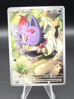 N’s Zorua 189 Pokemon Scarlet & Violet Promo Full Art Near Mint - Image 1