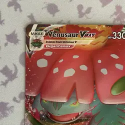 Venusaur VMAX SWSH102 Pokemon TCG Sword & Shield Black Star Promo Full Art NM - Image 2
