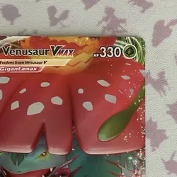 Venusaur VMAX SWSH102 Pokemon TCG Sword & Shield Black Star Promo Full Art NM - Image 3