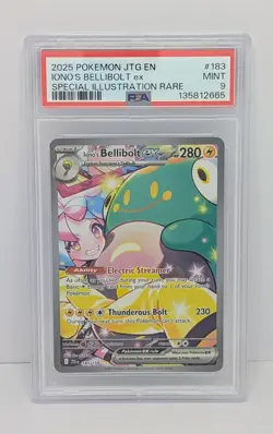 Pokemon Iono's Bellibolt EX 183/159 Journey Together SIR PSA 9 - Image 1