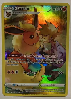 Flareon TG01/TG30 Swsh09: Brilliant Stars Trainer Gallery Holo Pokemon - Image 1