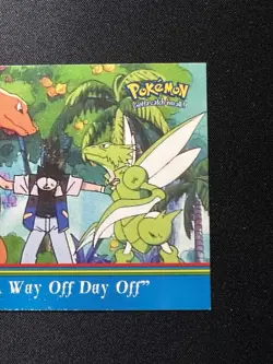 A Way Off Day Off OR15 Pokemon Topps Series 3 Orange Islands Blue Logo 1st Print - Image 3