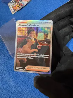 TCG Pokemon English Giovanni's Charisma 204/165 Sv: Scarlet & Violet 151 Holo - Image 1