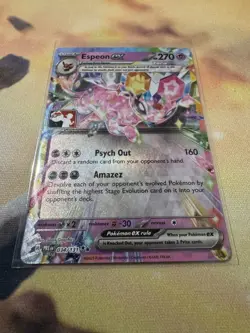 Play! Pokemon Prize Pack Series 7 Prismatic Evolutions 034/131 Espeon EX - Image 1