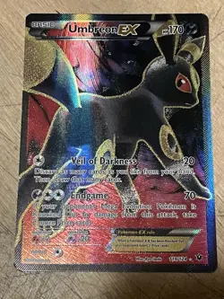 2016 Pokemon TCG Umbreon EX 119/124 Full Art Ultra Rare XY Fates Collide - Image 1