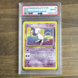 PSA 8 Mew #8 Pokemon League Black Star Promo Pokemon Card NEAR MINT - Image 1