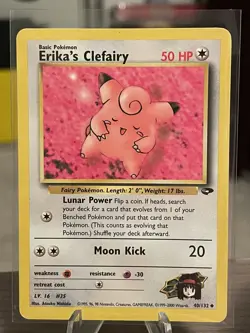 Pokemon Erika's Clefairy 40/132 Gym Challenge Unlimited LP - Image 1