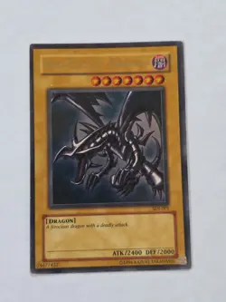 Red-Eyes B. Dragon SDJ-001 Ultra Rare Yu-Gi-Oh 1996 Holo - Image 1