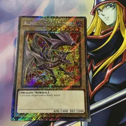 Red-Eyes Black Dragon 8th Art 1st Ed Platinum Secret Rare RA04-EN109 Yu-Gi-Oh - Image 1