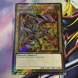 Red-Eyes Black Dragon 8th Art 1st Ed Platinum Secret Rare RA04-EN109 Yu-Gi-Oh - Image 2