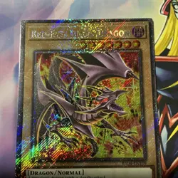 Red-Eyes Black Dragon 8th Art 1st Ed Platinum Secret Rare RA04-EN109 Yu-Gi-Oh - Image 3