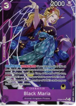 Black Maria SR Alternate Art - One Piece Two Legends OP08-074 English - Image 1