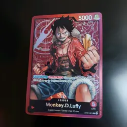 Monkey.D.Luffy Leader Foil - One Piece TCG - ST01-001 English - Image 1