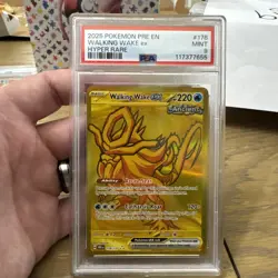 2025 POKEMON SV PRISMATIC EVOLUTIONS PRE EN #178/131 WALKING WAKE EX HR PSA 9 - Image 1