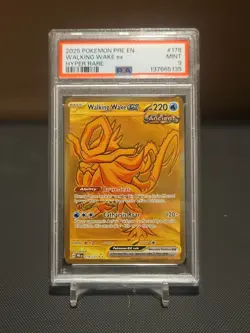 2025 POKEMON SV PRISMATIC EVOLUTIONS PRE EN #178/131 WALKING WAKE EX HR PSA 9 - Image 1