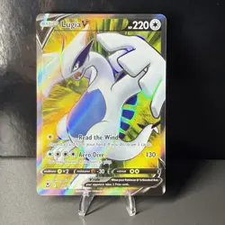 Pokemon TCG Silver Tempest Lugia V Full Art Ultra Rare Card 185/195 NM Condition - Image 1
