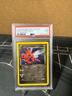 Pokemon Dark Scizor 1st Edition TCG Holo Rare Card 9/105 Neo Destiny Wotc PSA 7 - Image 1