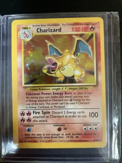 Pokemon Charizard Holo Rare Card #4 Base Set 2 - Image 1