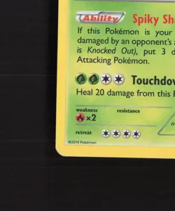 Chesnaught 14/146 XY Cosmos Holo Rare PARTIAL SWIRL Pokemon Card MP - Image 5