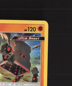 Stakataka SM209 Sun & Moon Black Star Promo Cosmos Holo Pokemon Card LP - Image 4