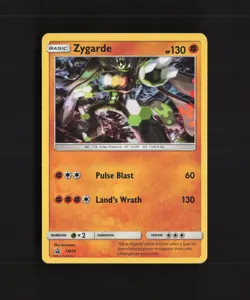 Zygarde SM15 Sun & Moon Black Star Promo Cosmos Holo Pokemon Card LP - Image 1