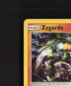 Zygarde SM15 Sun & Moon Black Star Promo Cosmos Holo Pokemon Card LP - Image 3