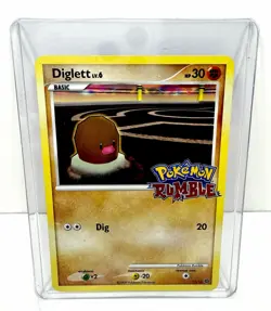 Diglett Pokemon Rumble 2009 Card (Promo 11/16) TCG LP - Image 1