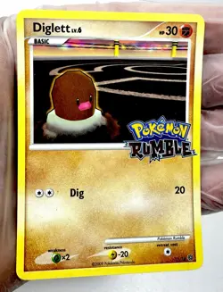 Diglett Pokemon Rumble 2009 Card (Promo 11/16) TCG LP - Image 3
