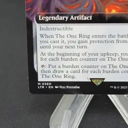 The One Ring (Extended Art) Universes Beyond: the Lord of the Rings MTG 0380 NM - Image 4