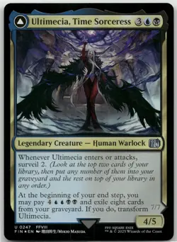 MTG Ultimecia, Time Sorceress Foil NM FINAL FANTASY Magic 247 - Image 1