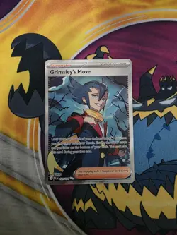 Grimsley’s Move 120/094 Phantasmal Flames Holo Ultra Rare Full Art Pokemon TCG - Image 1