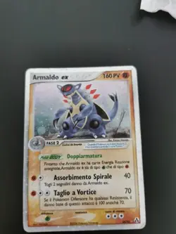 Carta Pokemon Armaldo Ex 84/92 HOLO EX Leggenda di MEW cattive condizioni - Image 1