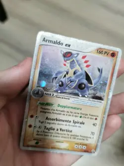 Carta Pokemon Armaldo Ex 84/92 HOLO EX Leggenda di MEW cattive condizioni - Image 3