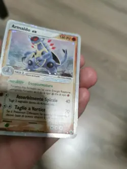 Carta Pokemon Armaldo Ex 84/92 HOLO EX Leggenda di MEW cattive condizioni - Image 5