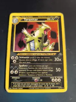 Pokemon Card- Tyranitar 12/75 Neo Discovery Rara Holo Unlimited Wizards ITA - Image 1