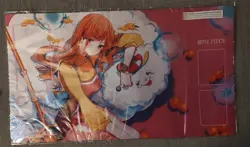 One Piece Official Playmat Nami & Zeus Bandai Fest. 24-25 NO PROMO Playmat Only - Image 1