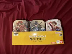 One Piece TCG Tin Pack Set Vol. 2 Set Lot Of 12 TS-02 Display English New - Image 1