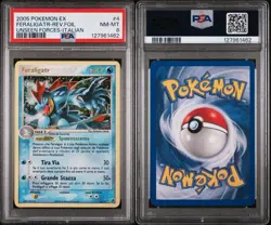 FERALIGATR EX FORZE SEGRETE 4/115 ITA RARA HOLO STAMPED NM Psa 8 Pop2 No Higher - Image 3