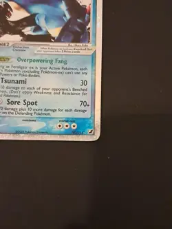 Carta Pokemon Feraligatr Ex 103/115 EX Forze Segrete 103/115 Inglese Good Plus J - Image 2
