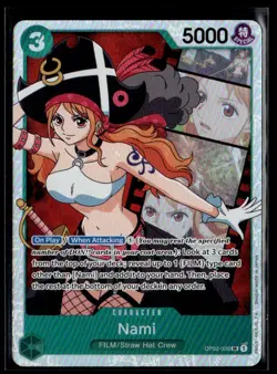 2023 One Piece Paramount War SR Nami OP02-036 - Image 1