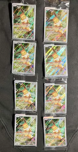 2025 Pokemon Eevee 173 Illustration Rare Promo Holo LOT OF 8 SEALED - Image 2