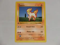 1999 Pokemon Game Base Set 1st Edition Shadowless #60 Ponyta - Image 1