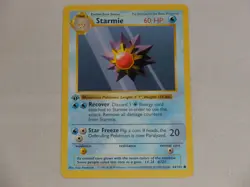1999 Pokemon Game Base Set 1st Edition Shadowless #64 Starmie - Image 1