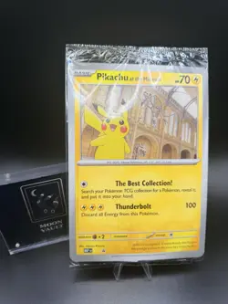 Pokemon x Natural History Museum Pikachu Jumbo Promo Card - Image 1
